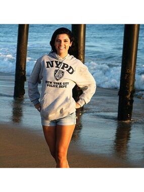 Gray NYPD Hooded Sweatshirt unisex hoodie NWT